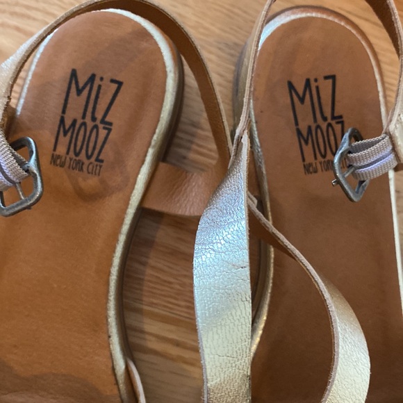 Miz Mooz Demure Gold Sandals - Picture 6 of 7